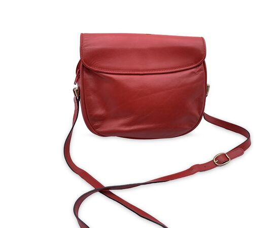 GUCCI Borsa a Tracolla Vintage in Pelle Col. Rosso n.a. M