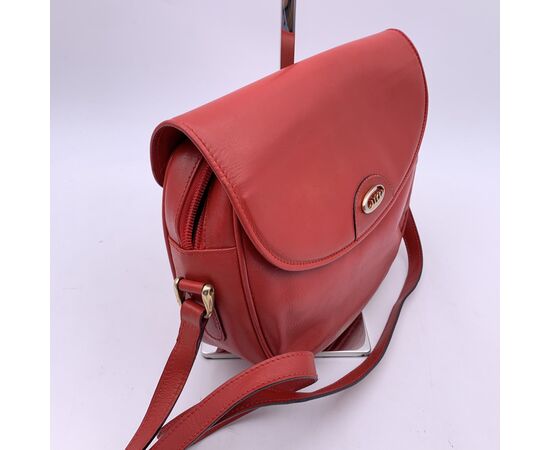 GUCCI Borsa a Tracolla Vintage in Pelle Col. Rosso n.a. M