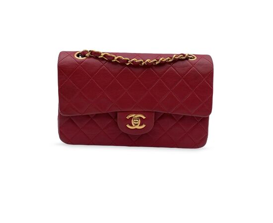 CHANEL Borsa a Tracolla Vintage in Pelle Col. Rosso Timeless/Classique S