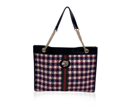 GUCCI Borsa Shopper in Lana Col. Multicolore L