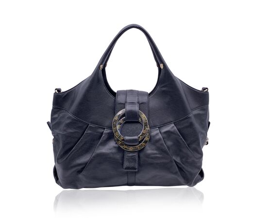 BVLGARI Borsa Hobo in Pelle Col. Nero Chandra M