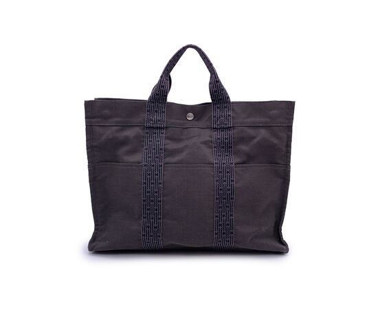 HERMES Borsa Shopper in Tela Col. Grigio Herline M