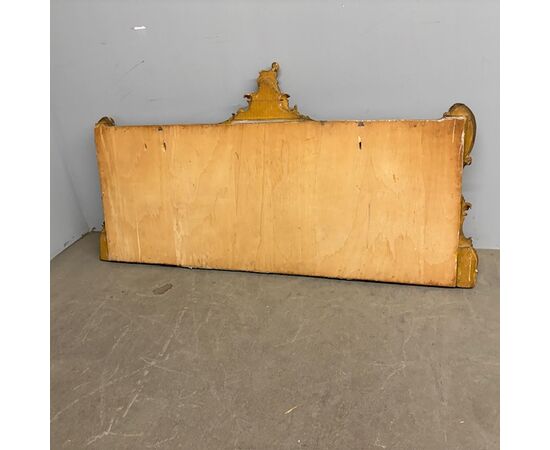 Antica testata letto  testiera Luigi Filippo 1840 foglia oro . Mis Largh 192 H 98 