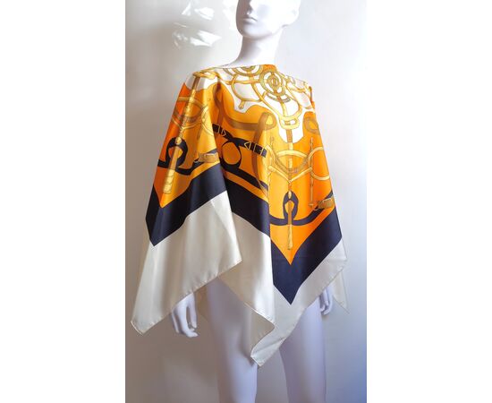 Poncho shantung Hermès