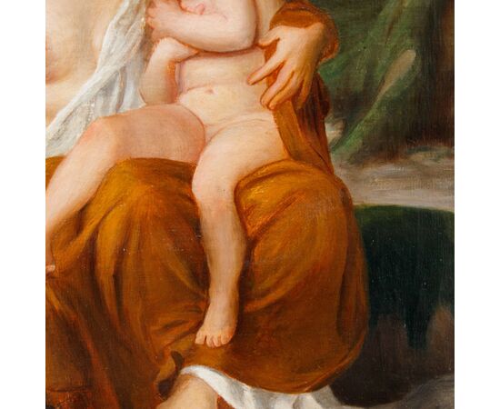 Seguace di William-Adolphe Bouguereau (1825 – 1905), Musa e angelo