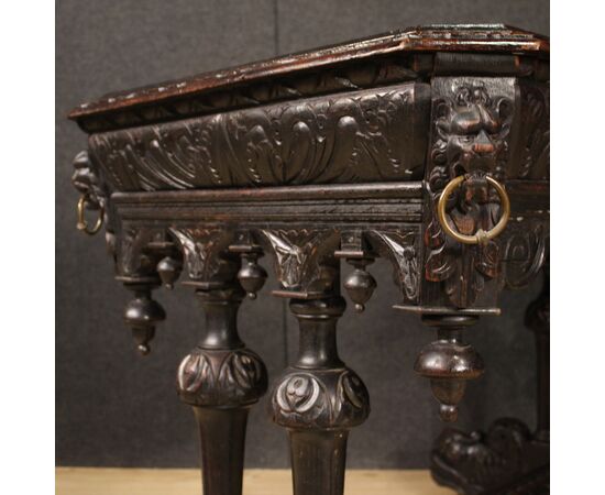 French renaissance style writing desk from the 20th century