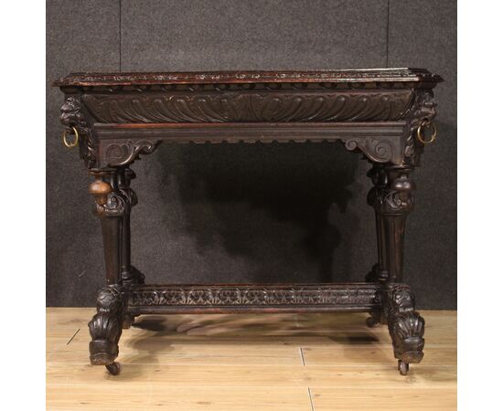 French renaissance style writing desk from the 20th century