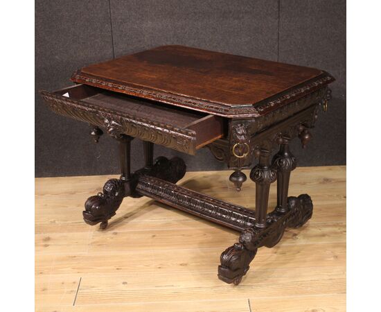 French renaissance style writing desk from the 20th century