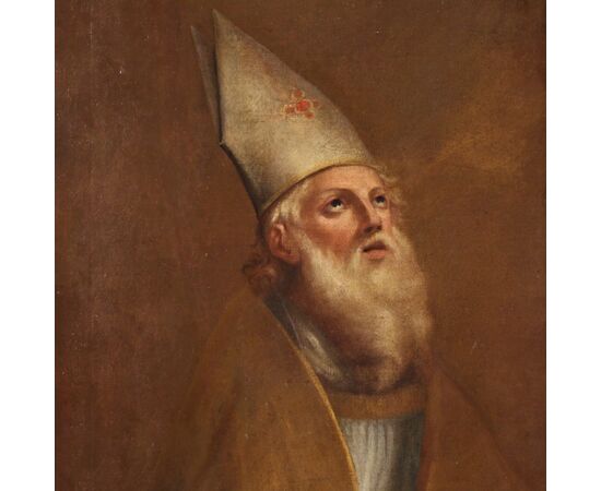 Italian painting portrait of a Bishop from the 18th century