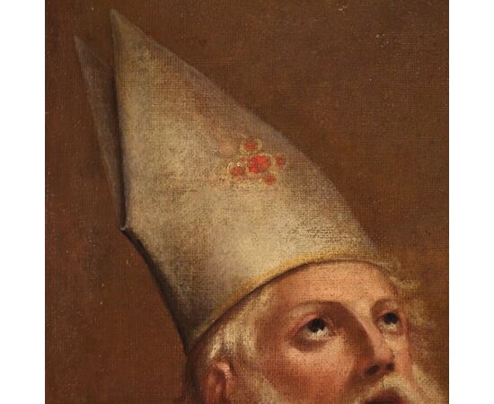 Italian painting portrait of a Bishop from the 18th century