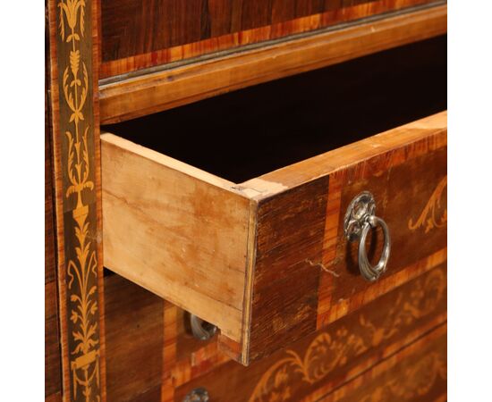 Credenza Intarsiata in Stile Neoclassico Italia Metà XX Secolo