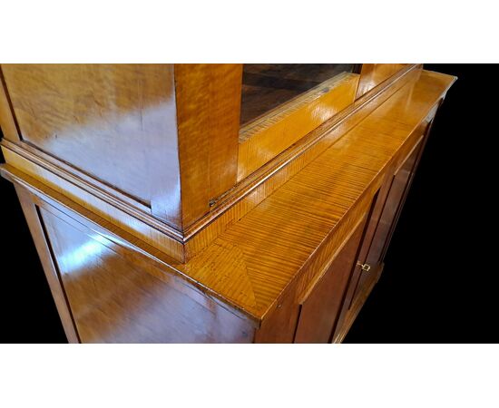 CREDENZA DOPPIO CORPO - BIEDERMEIER - XIX SEC.