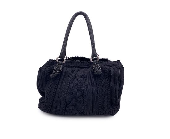 ERMANNO SCERVINO Borsa Shopper in Lana Col. Nero M