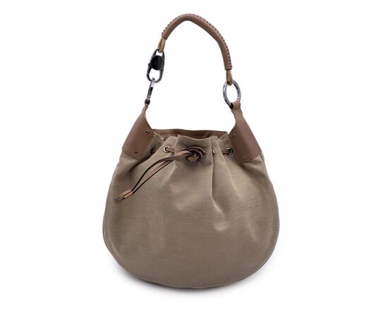 GUCCI Borsa Hobo in Tela Col. Beige M