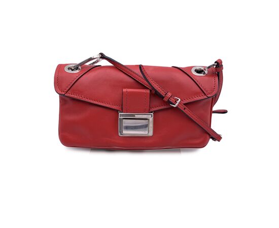 MIU MIU Borsa a Tracolla in Pelle Col. Rosso RR1926 S