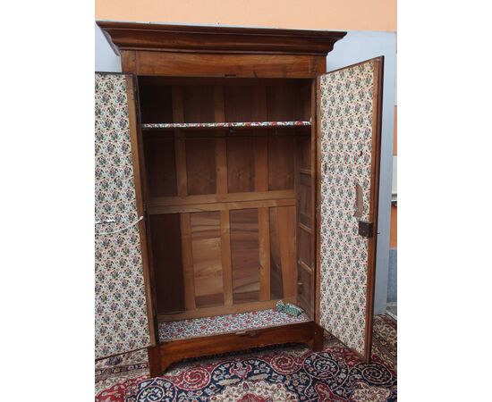 ARMADIO A DUE PORTE IN BATTUTA EPOCA PRIMI 800 PIEMONTESE   cm L130xP49xH229