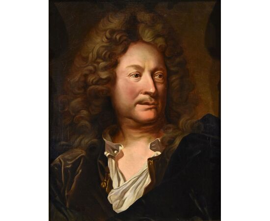 Ritratto del pittore Charles de La Fosse (1636-1716), Hyacinthe Rigaud (Perpignan 1659 - Parigi 1743) attribuibile