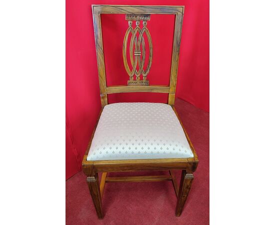 Set of six dining room chairs