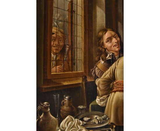 Allegra compagnia in un interno, Jacob Duck (Utrecht, 1600 - 1667) attribuibile