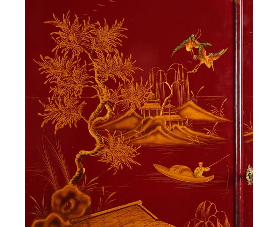 Armadio in Stile Chinoiserie Italia XX Secolo