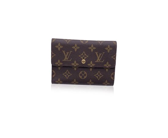 LOUIS VUITTON Portafoglio in Tela Col. Marrone Porte Tresor Etui M