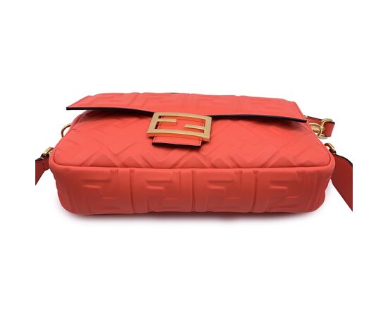 FENDI Borsa a Tracolla in Pelle Col. Arancione Baguette S