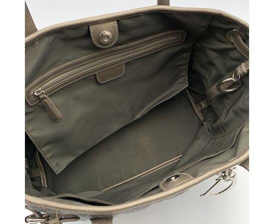 CHRISTIAN DIOR Borsa Shopper in Tela Col. Grigio Panarea M