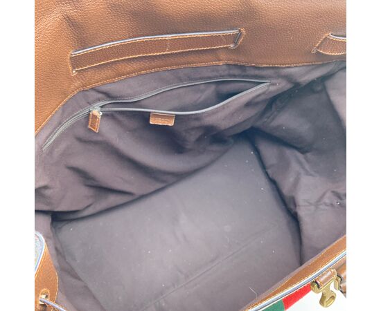 GUCCI Borsa da Viaggio in Tela Col. Beige L