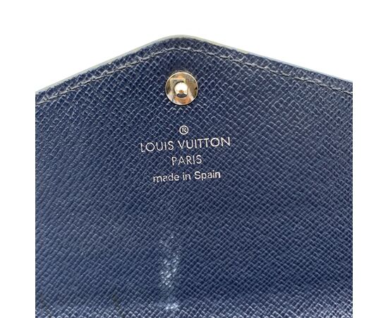 LOUIS VUITTON Portafoglio in Pelle Col. Blu Sarah M