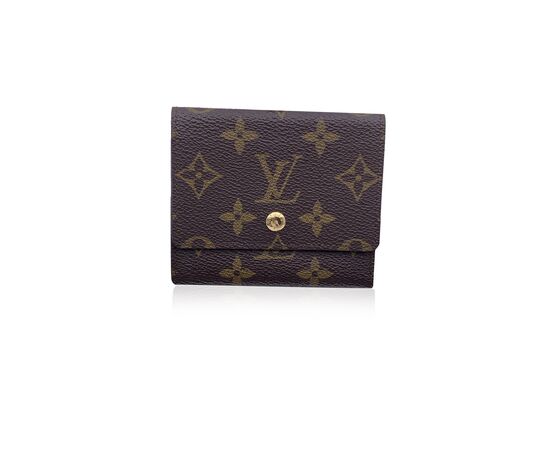 LOUIS VUITTON Portafoglio Vintage in Tela Col. Marrone S