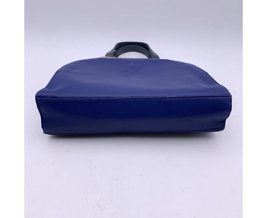 YVES SAINT LAURENT Borsa a Mano Vintage in Tela Col. Blu S