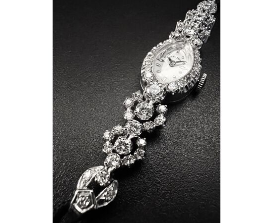 Orologio firmato   " HAMILTON "  con  Diamanti   3.5  ct. 