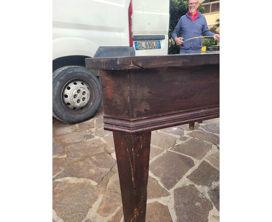 Coppia consolles stile Luigi XVI Umbria '700 legno noce