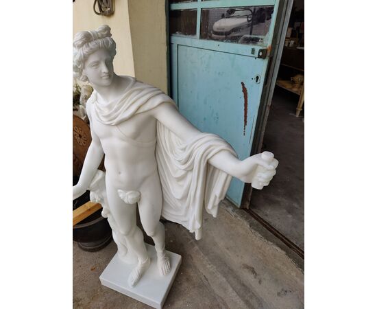 Scultura in marmo - Apollo del Belvedere - H 120 cm