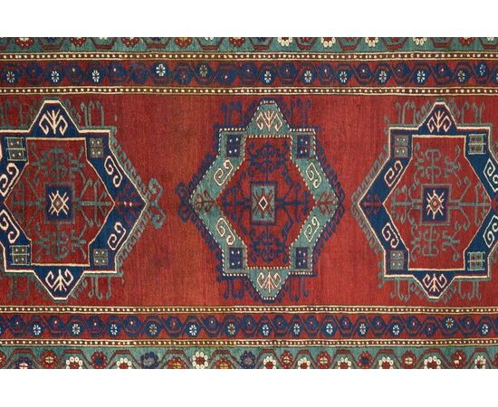 Antique Caucasian rug KAZAK     