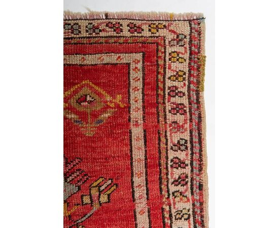 Pair of Antique Kirshehir Prayer Bedside Carpets     