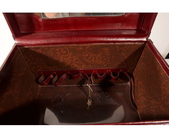 Suitcase and Beauty Case with Kilim, Vuitton Model     