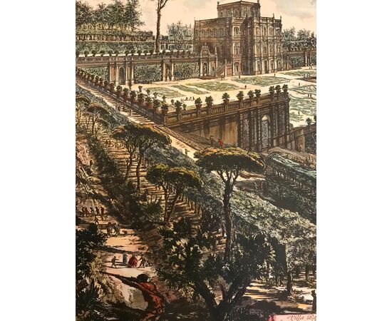 Piranesi F. passe-partout print - &quot;Villa Panfili&quot; in Rome     