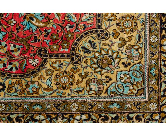 Persian GHUM or KUM carpet in pure silk     