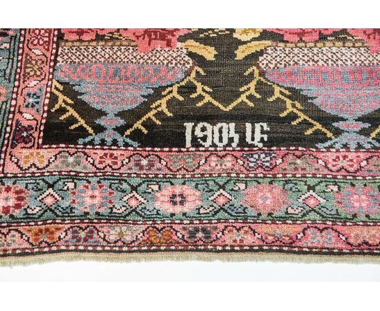 Antique Karabagh Collectible Rug, Full of Bouquets of Roses     