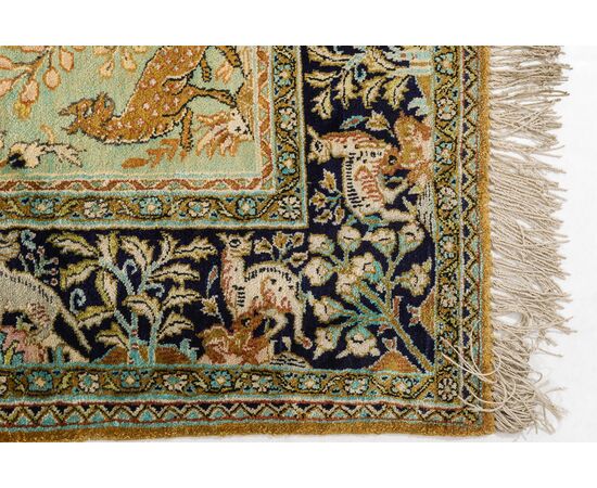 Persian GHUM or KUM carpet in pure silk     