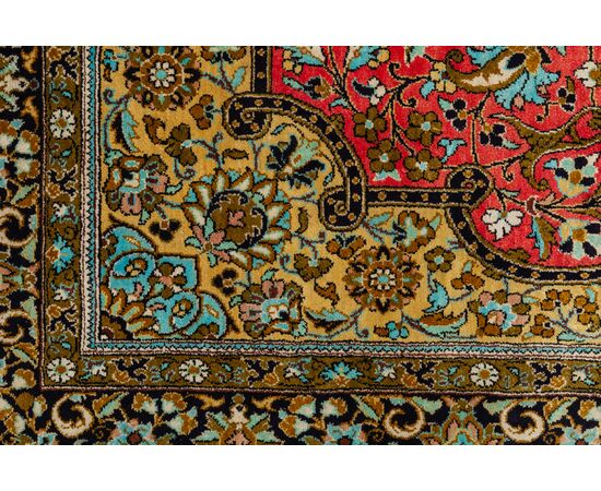 Persian GHUM or KUM carpet in pure silk     