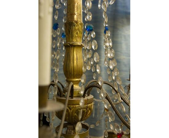 Large Genoese chandelier from the 18th century     