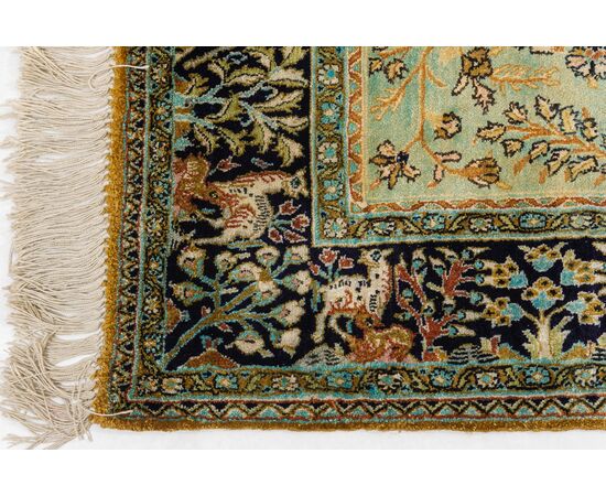 Persian GHUM or KUM carpet in pure silk     