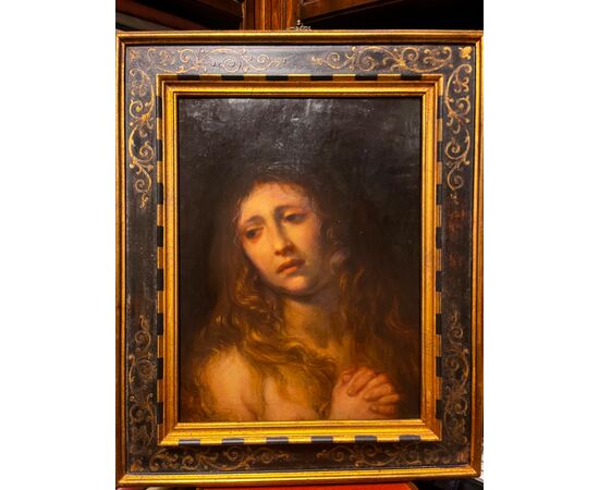 Francesco Cairo (Milano, 1607 Milano 1665)Maddalena penitente olio su tela cm. 48x37