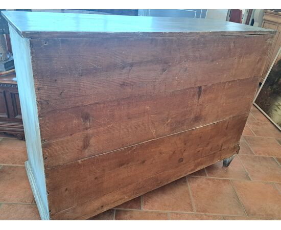 Credenza dipinta con piano scrittoio