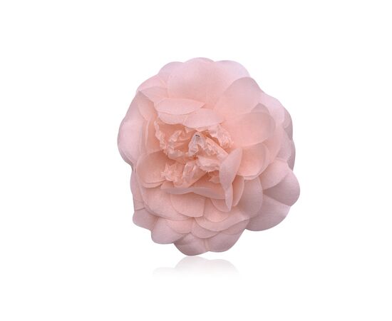 CHANEL Spilla Vintage in Tela Col. Rosa Camellia