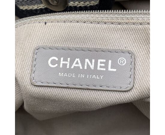 CHANEL Borsa Shopper in Tela Col. Nero Deauville M