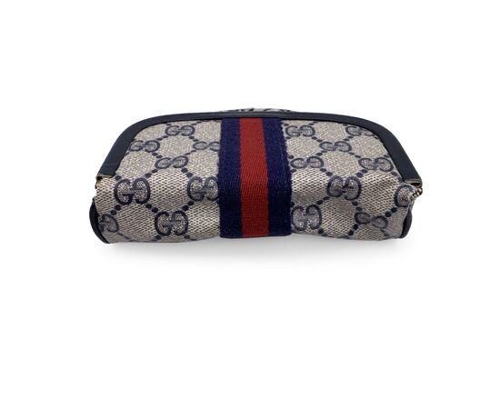 GUCCI Pochette Vintage in Tela Col. Blu S