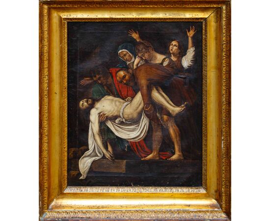 XIX secolo, da Caravaggio, Deposizione di Cristo